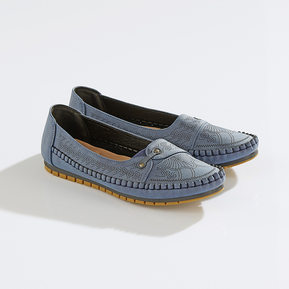 Mokassin "Nica" blau