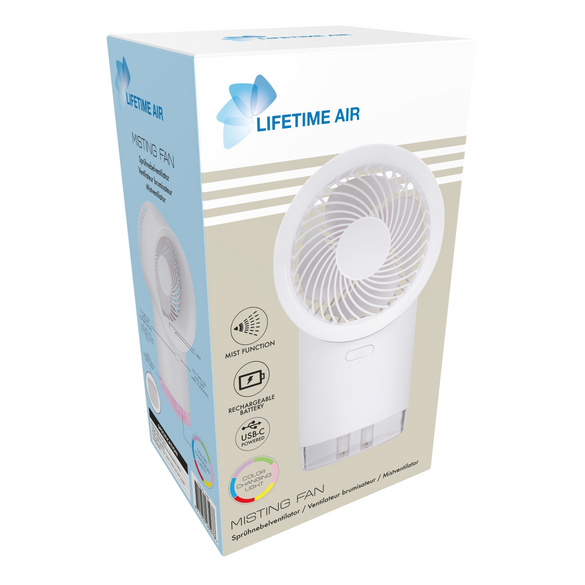 Sprühnebel-Ventilator mit Akku Lifetime Air