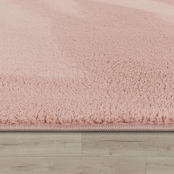 Kurzflor-Teppich CADIZ 630 Rosa Rund Paco Home