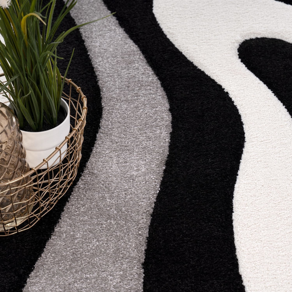 Teppich DIAMOND 760 Schwarz Rechteckig Paco Home