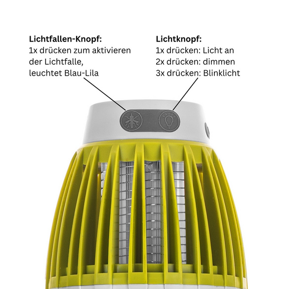 Insektenfalle 3-in-1 mit UV-Licht Genius