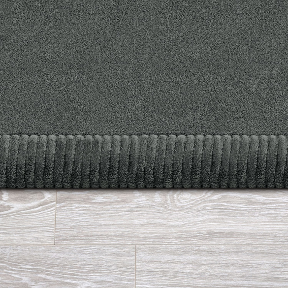 Kurzflor-Teppich TATAMI 475 Anthrazit Rechteckig Paco Home