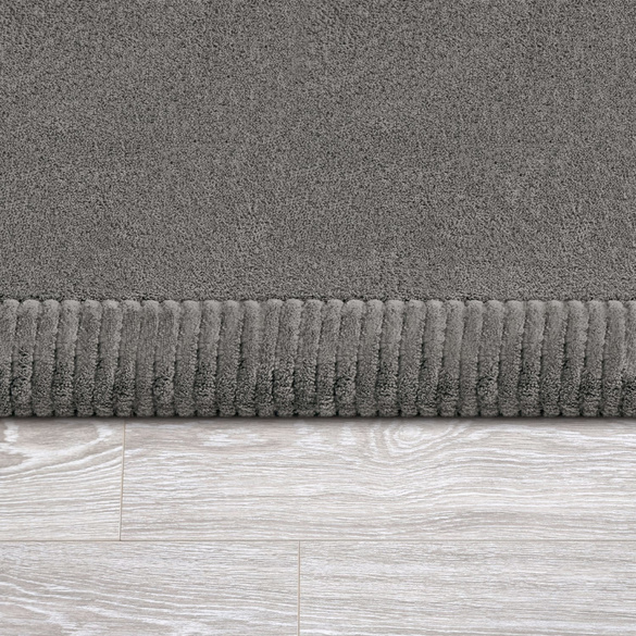 Kurzflor-Teppich TATAMI 475 Grau Rund Paco Home