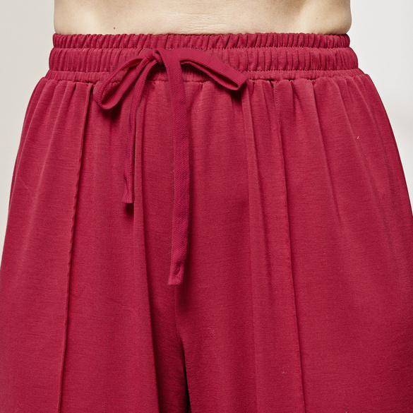 Jersey-Hose bordeaux