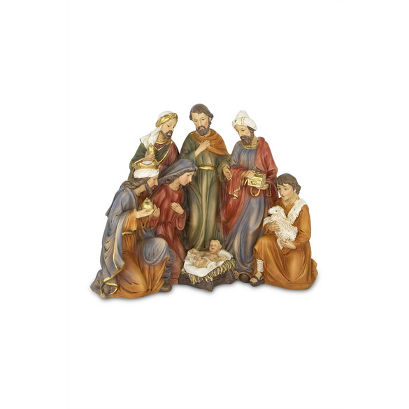 Weihnachtskrippe Krippenblock aus Polyharz