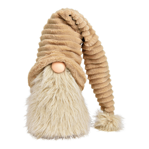 Weihnachtswichtel aus Textil, beige