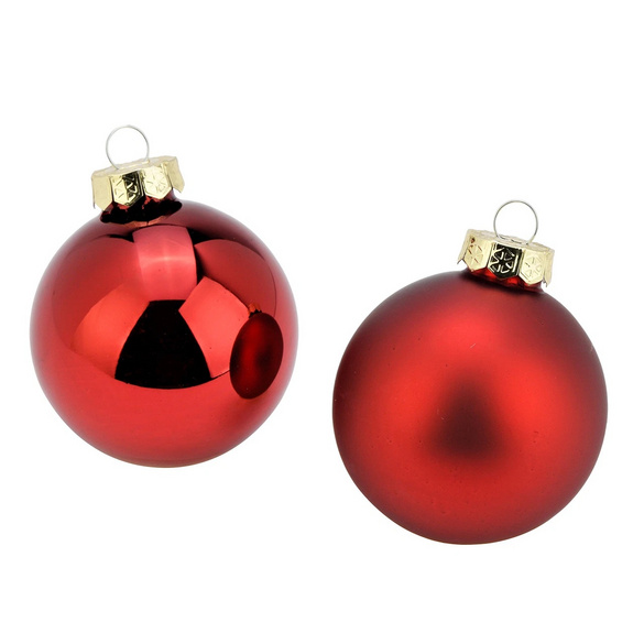 Weihnachtskugeln Bordeaux, 12er-Set – Wurm