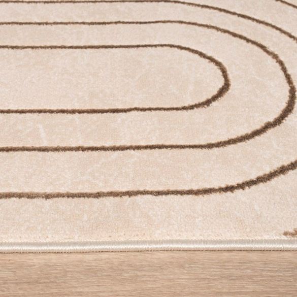 Kurzflor Teppich Tuana 215 Creme Paco Home