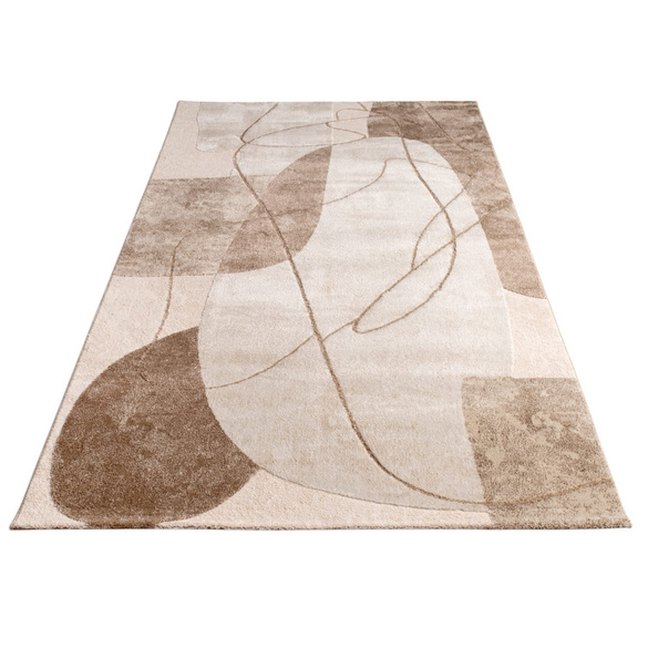 Kurzflor Teppich Tuana 217 Beige Paco Home