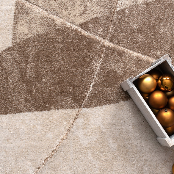 Kurzflor Teppich Tuana 217 Beige Paco Home