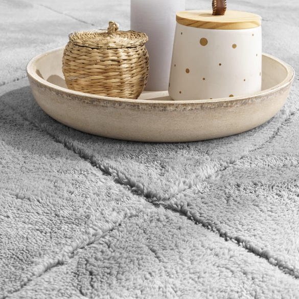 Kurzflor Teppich Utrecht 641 Grau Paco Home