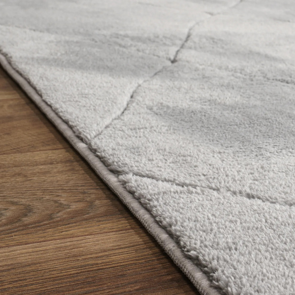 Kurzflor Teppich Utrecht 641 Grau Paco Home