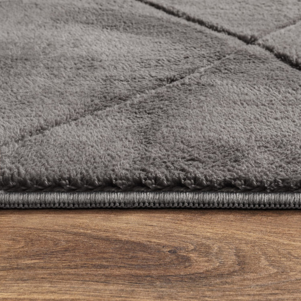 Kurzflor Teppich Utrecht 641 Anthrazit Paco Home