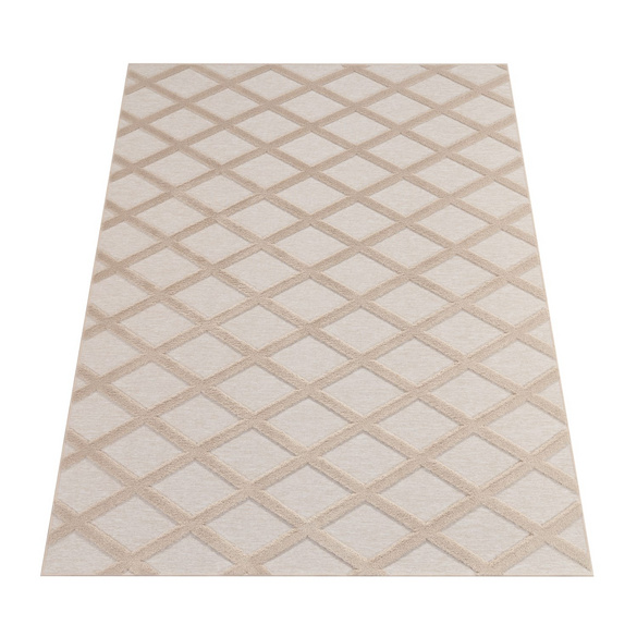 Kurzflor Teppich Utrecht 642 Beige Paco Home