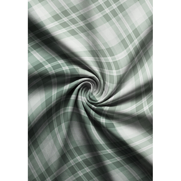 Feinbiber-Bettwäsche "Karo Tartan" salbei biberna