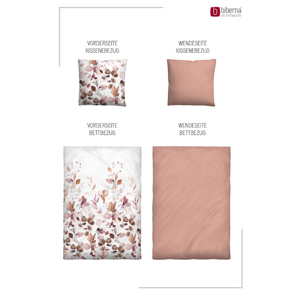 Tencel-Bettwäsche "Floral" kardinal biberna