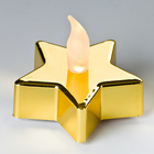 LED-Teelichter "Stern" Gold, 2er-Set