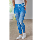 Slim-Jeggings jeans-blau used