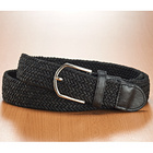 Flechtgürtel rot + schwarz, 2er-Set