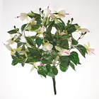 Kunstpflanze Fuchsienbusch weiß-rosa