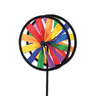 Garten Windspiel / Windrad aus Stoff, 2 Räder, bunt