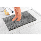 Supersoft-Badematte grau