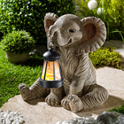 Deko Elefant mit Solar-Laterne Casa Bonita