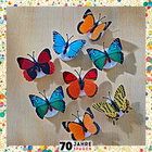 Deko Schmetterlinge zum Ankleben mit LED, 8er-Set