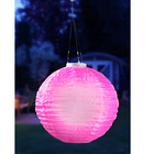 LED Solar-Lampion, rosé