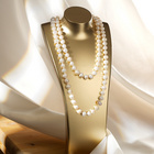 Perlenkette weiß 120 cm