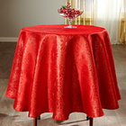 Tischdecke "Blüten" rot, Ø 160 cm Casa Bonita