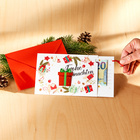 Geldgeschenk-Weihnachtskarte