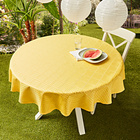 Tischdecke gelb, Ø 140 cm