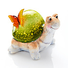 Deko Schildkröte Keramik mit Schmetterling