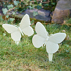 Beetstecker Schmetterlinge selbstleuchtend, 2er-Set