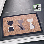 Fußmatte mit Katzenmotiv
