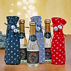 Secco-Flasche mit Geschenkbeutel "Frohe Weihnachten"