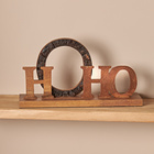 Weihnachtsdeko Holz-Schriftzug "HOHO"