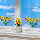 Fensterbild Sonnenblumen mit Schmetterlingen, 2er-Set