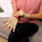 Arthritis Kompressions-Handschuhe, fingerlos, magnetisch