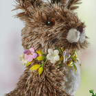 Osterdeko Hase mit Schubkarre "Strubbel" Eldo