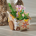 Osterdeko Hase mit Schubkarre "Strubbel" Eldo