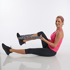 Fitnessband mit aufgedrückten Übungen