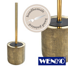 WENKO Keramik WC-Garnitur Rivara Gold, WC-Bürstenhalter, handbemalt