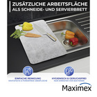 Maximex Glasabdeckplatten Universal Beton, 2er-Set, für alle Herdarten