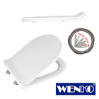 WENKO Premium WC-Sitz Habos, Thermoplast weiß, mit Absenkautomatik