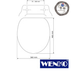 WENKO Premium WC-Sitz Habos, Thermoplast weiß, mit Absenkautomatik