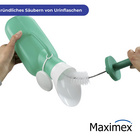 Maximex Urin-Flasche Unisex, mit Reinigungsbürste