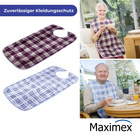 Maximex Speiseschürze kariert 2er Set, waschbar bis 60 °C