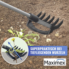 Maximex Gartenhacke und Kultivator 2in1, rückenschonend Arbeiten